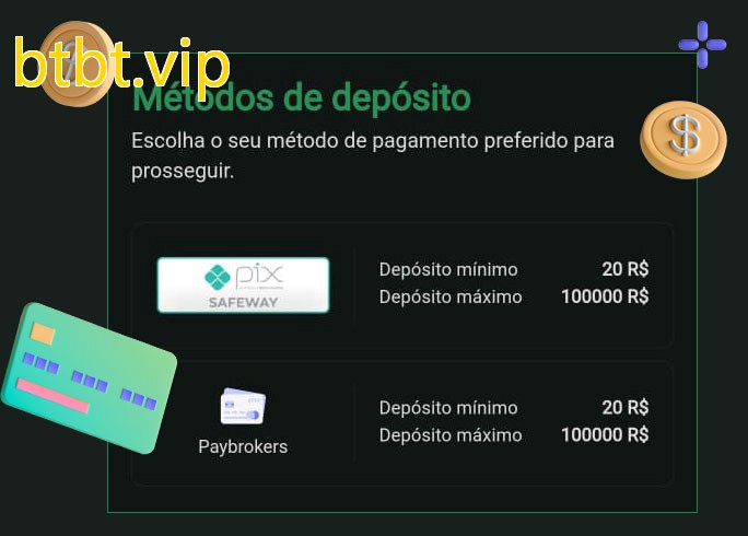 O cassino btbt.vipbet oferece uma grande variedade de métodos de pagamento