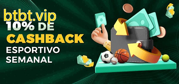 10% de bônus de cashback na btbt.vip