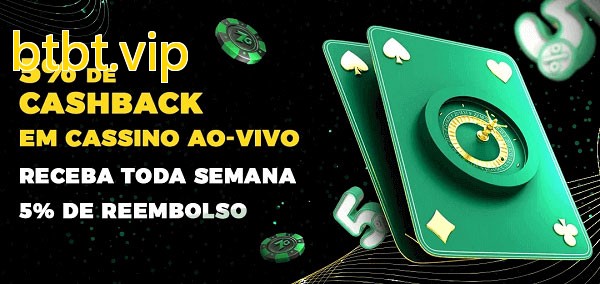 Promoções do cassino ao Vivo btbt.vip